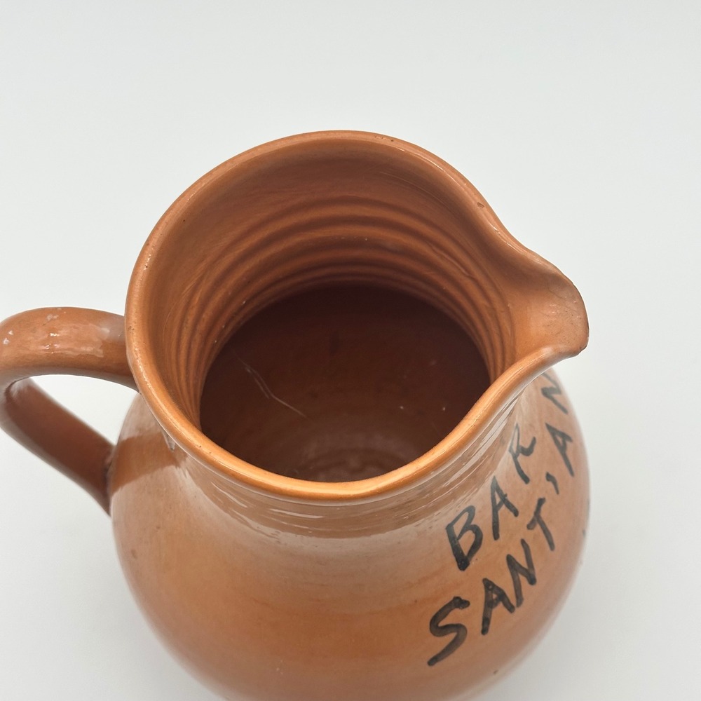 Ischia Pottery Pitcher – Restaurant Bar Tifeo Sant' Antuono – Hand Painted Italy - Picture 4 of 5